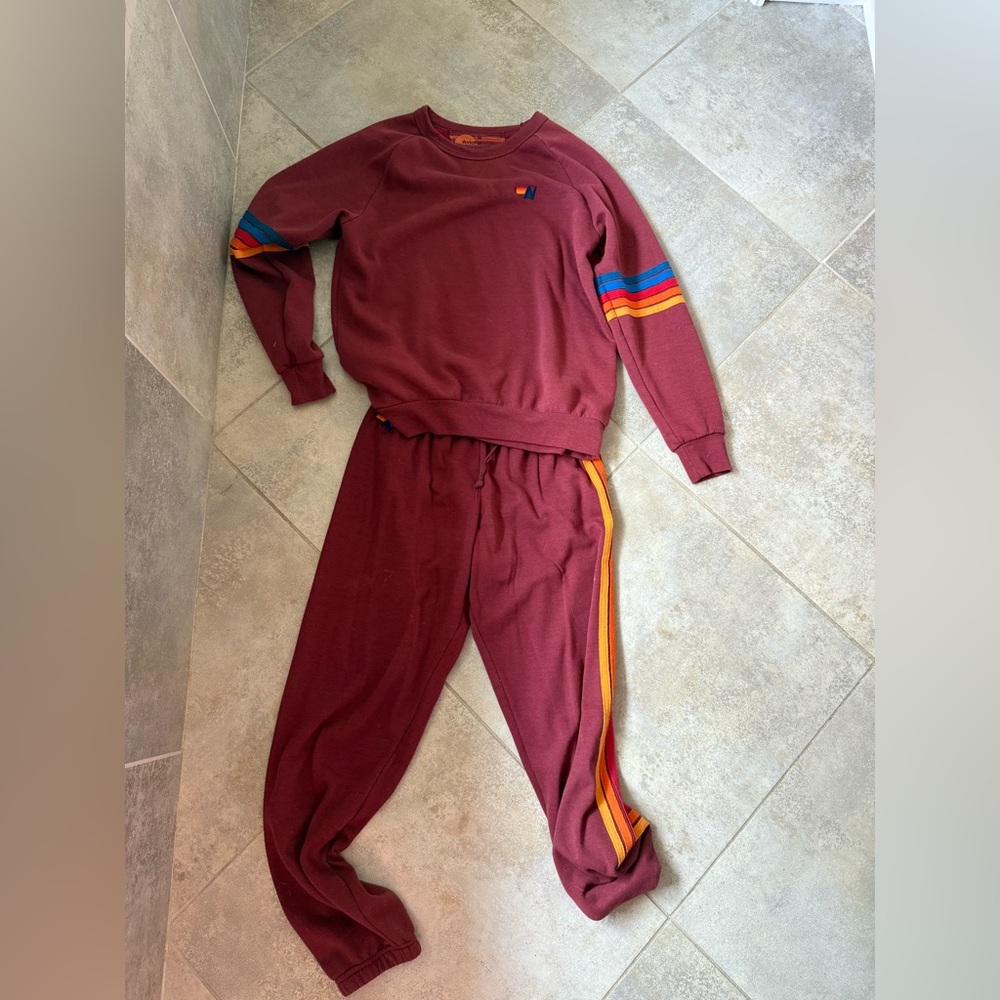 Aviator Nation Burgundy (Claret) set